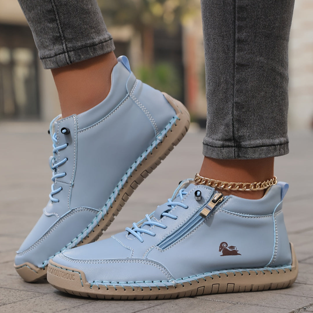 Wide-Toe Comfort Sneakers in Green — VerolynBoutique
