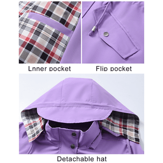 Verolyn drawstring waist waterproof rain jacket – view 7