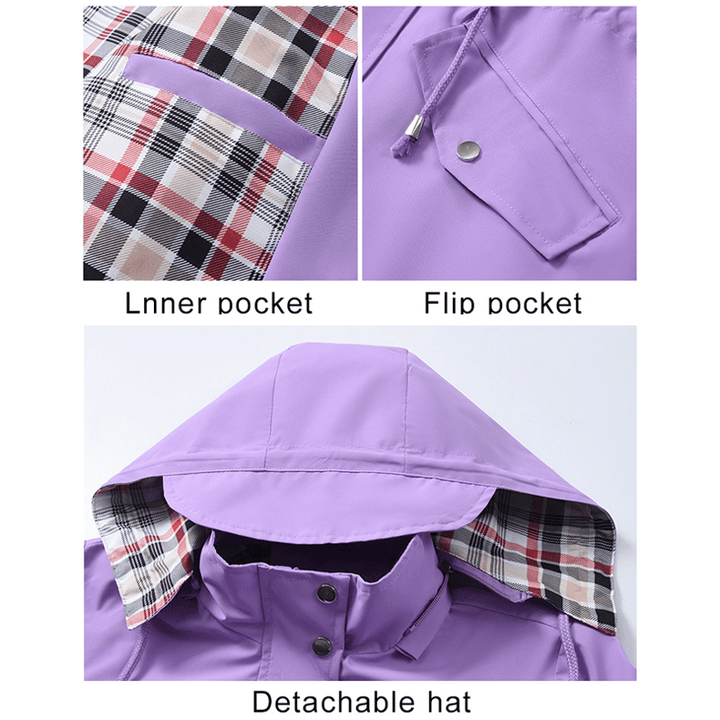 Verolyn drawstring waist waterproof rain jacket – view 7