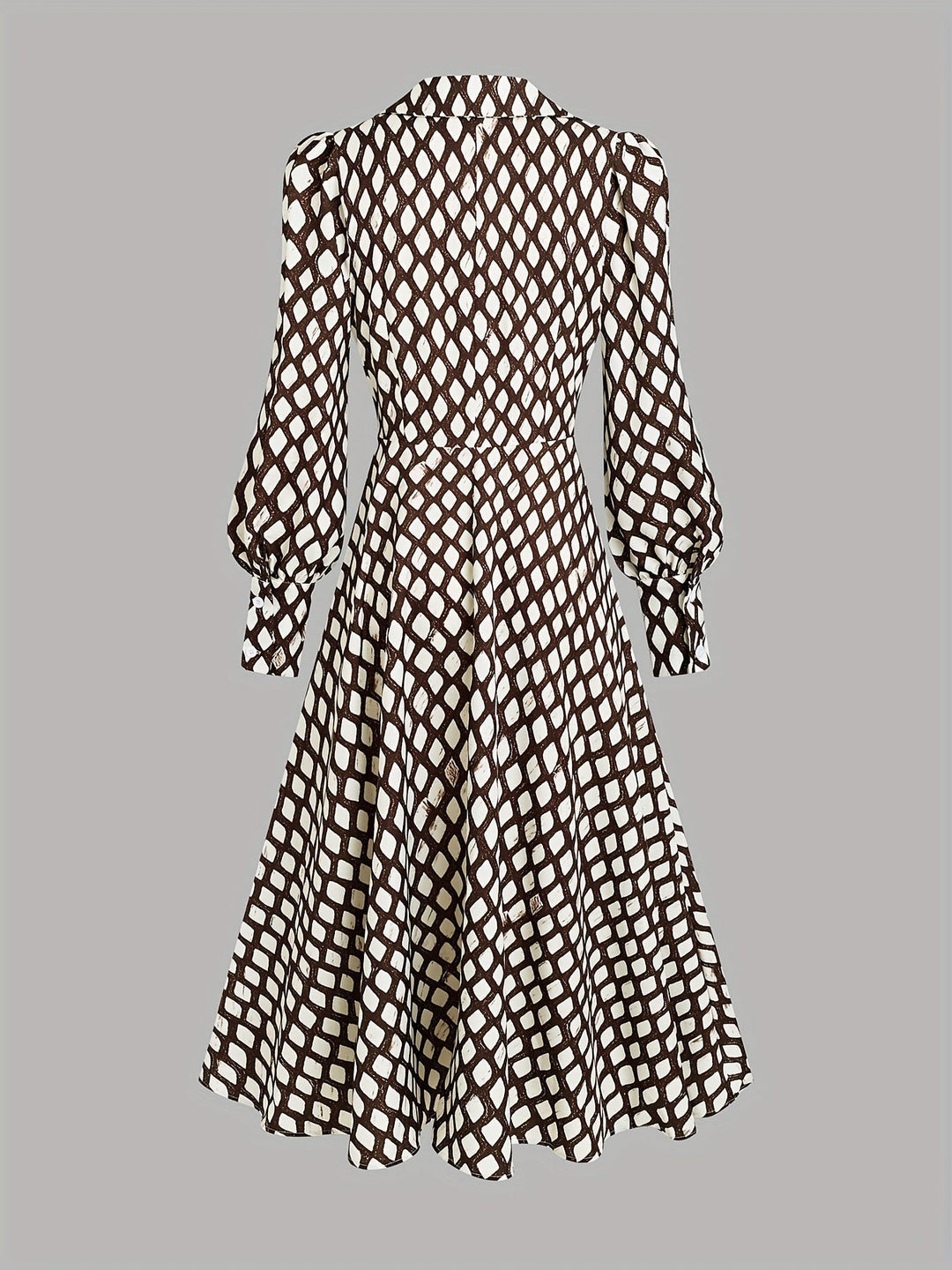 Diamond Print Swing Dress in Black &amp; White — VerolynBoutique