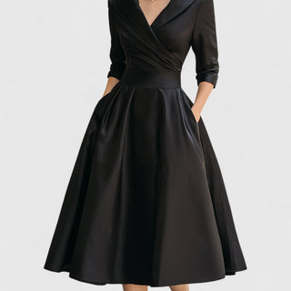 Verolyn - Wrap V-Neck Midi Dress