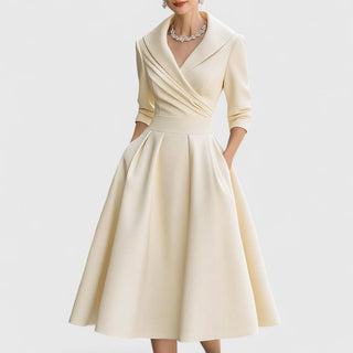 Verolyn - Wrap V-Neck Midi Dress
