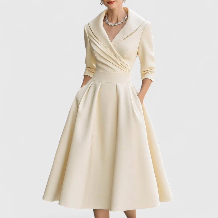 Verolyn - Wrap V-Neck Midi Dress