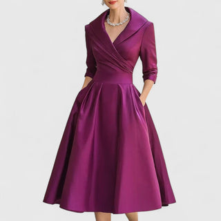 Verolyn - Wrap V-Neck Midi Dress