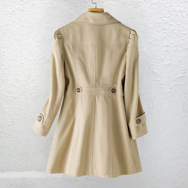 Belted Vintage Trench Coat in Beige — VerolynBoutique