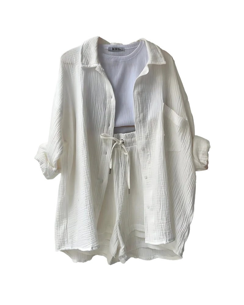 Verolyn - Button-Up Shorts Set