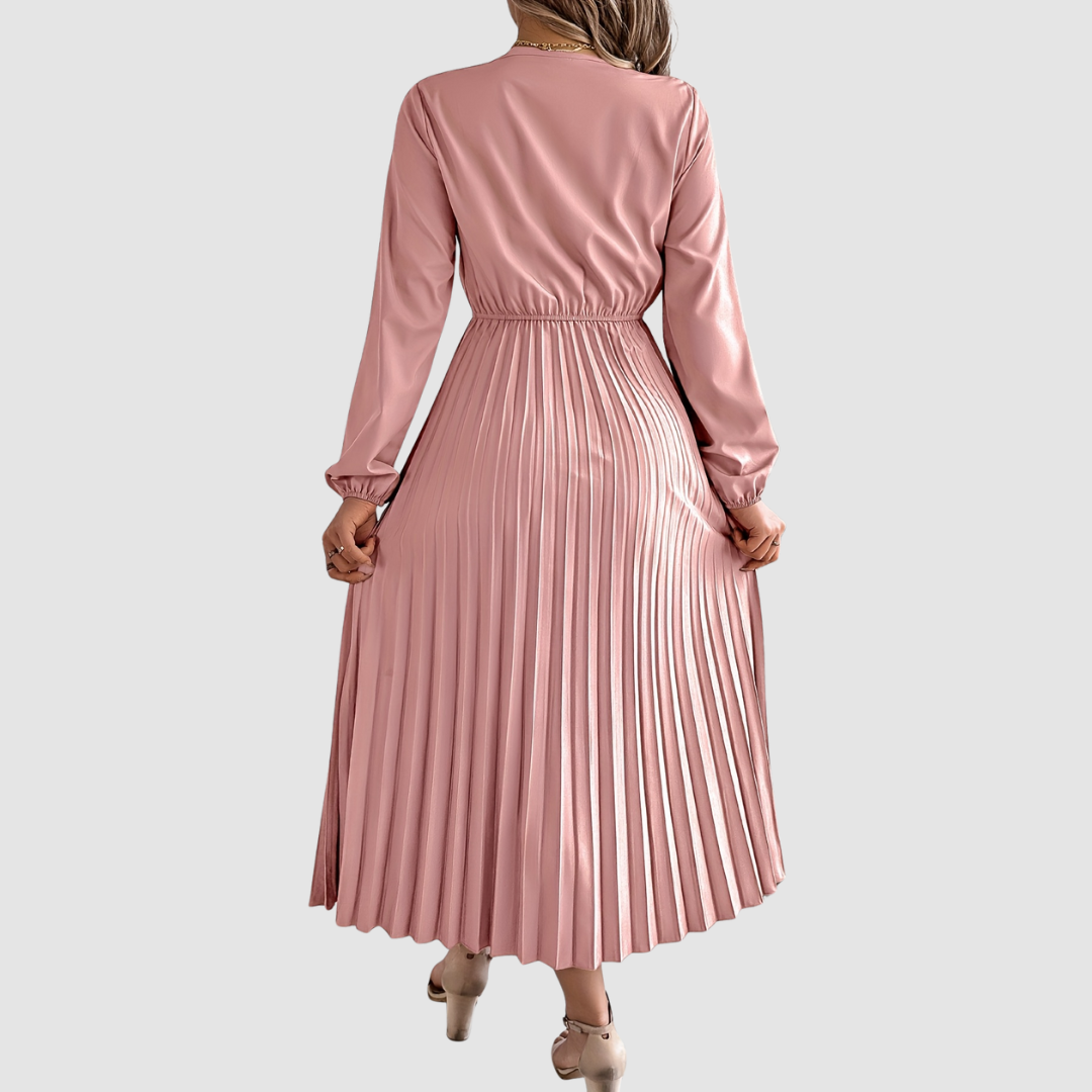 Verolyn - Lace V-Neck A-Line Dress