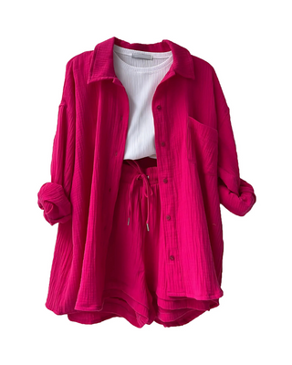 Verolyn - Button-Up Shorts Set