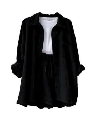 Verolyn - Button-Up Shorts Set