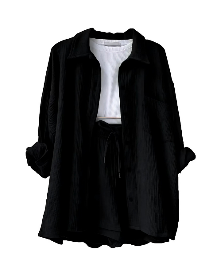 Verolyn - Button-Up Shorts Set