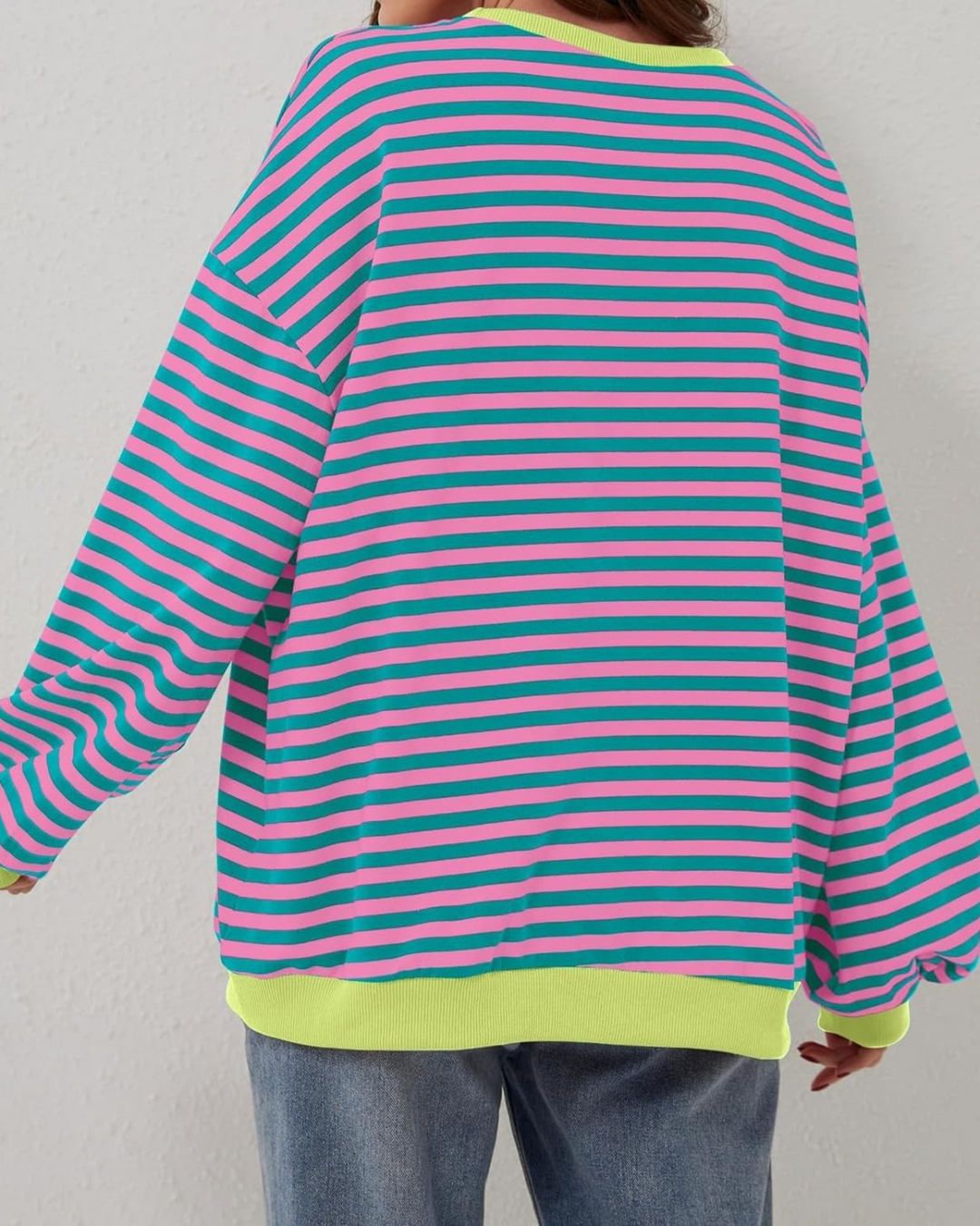 Verolyn - Striped Oversized Sweatshirt