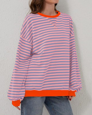 Verolyn - Striped Oversized Sweatshirt
