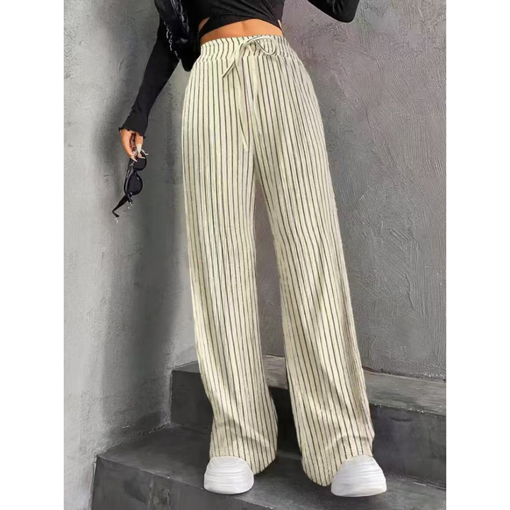 Elastic Waist Wide Leg Trousers in Khaki — VerolynBoutique