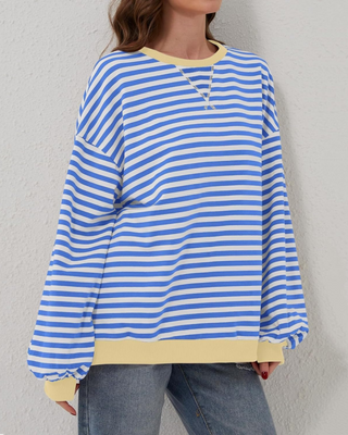 Verolyn - Striped Oversized Sweatshirt