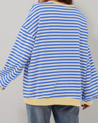 Verolyn - Striped Oversized Sweatshirt
