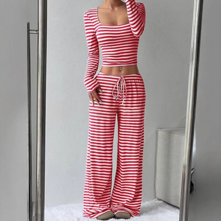 Verolyn - Relaxed Crop Top &amp; Trouser Lounge Set