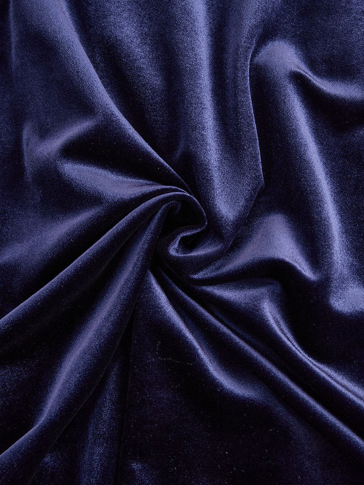 Verolyn - Navy Velvet Midi Dress