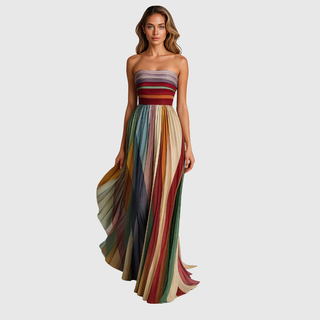 Verolyn - Pleated Evening Dress