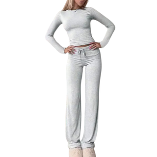 Verolyn - Slim Crop Tee Trouser Set