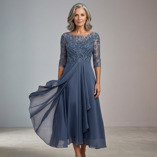 Verolyn - Classic Lace Midi Dress
