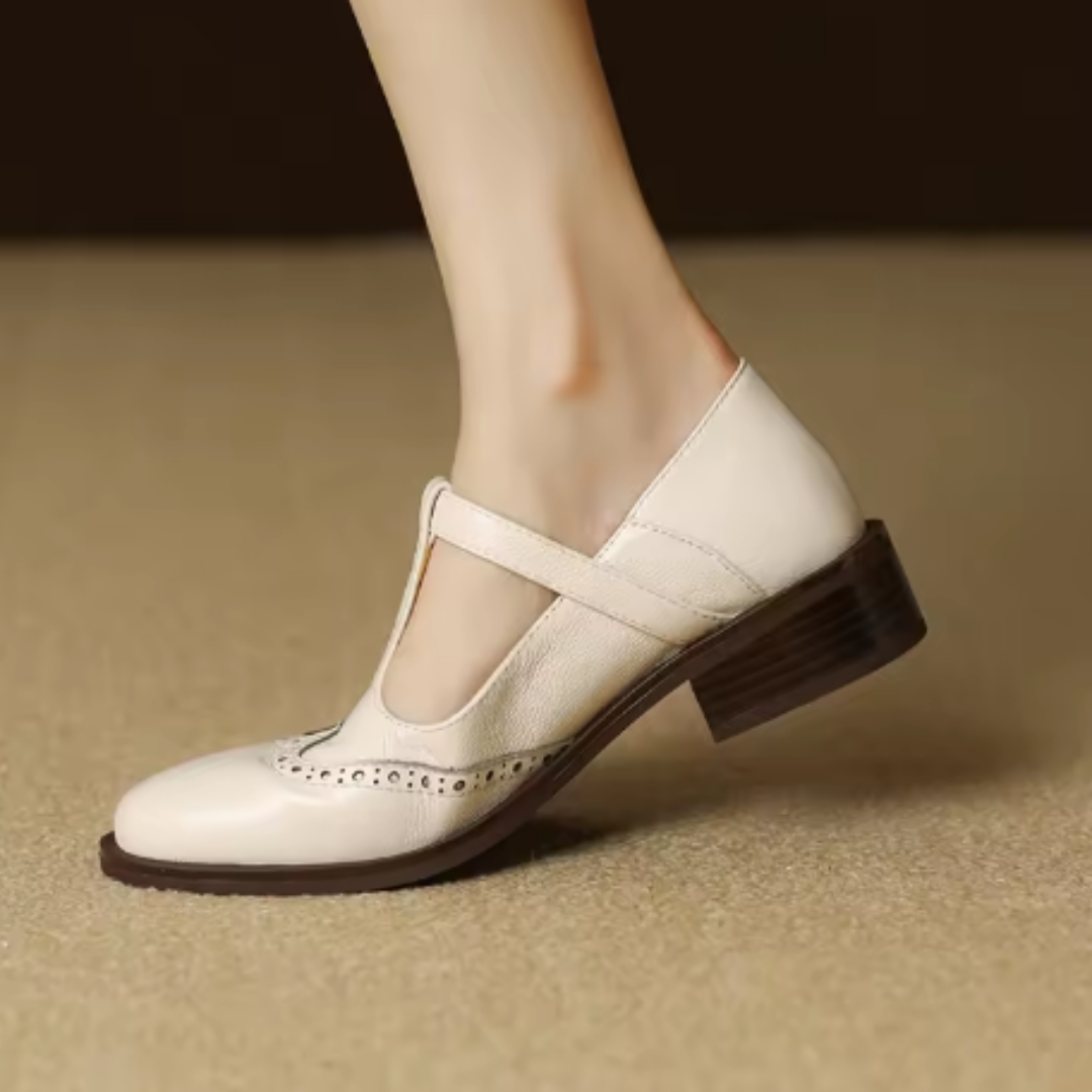 Verolyn cushioned t-strap block heel mary janes – view 11