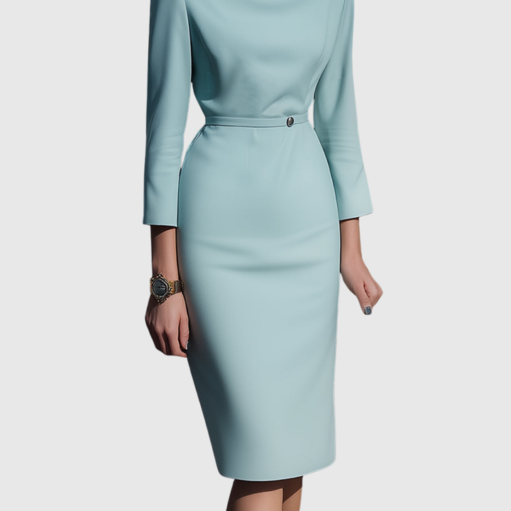 Verolyn - Draped Pencil Midi Dress