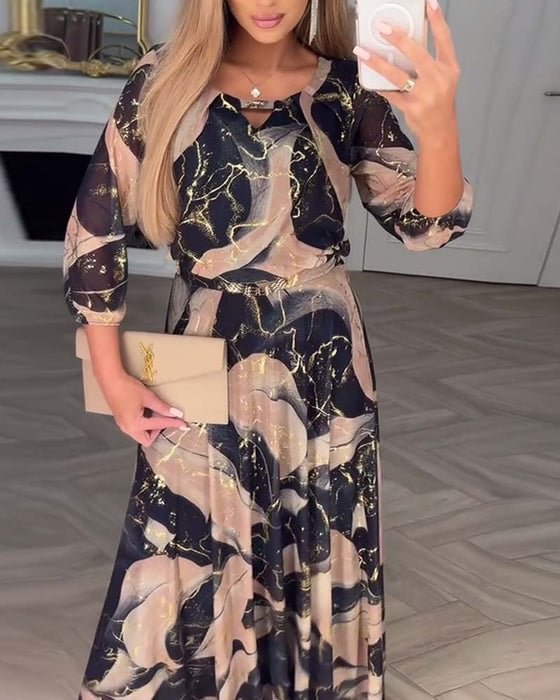 Verolyn - Floral Chiffon Dress