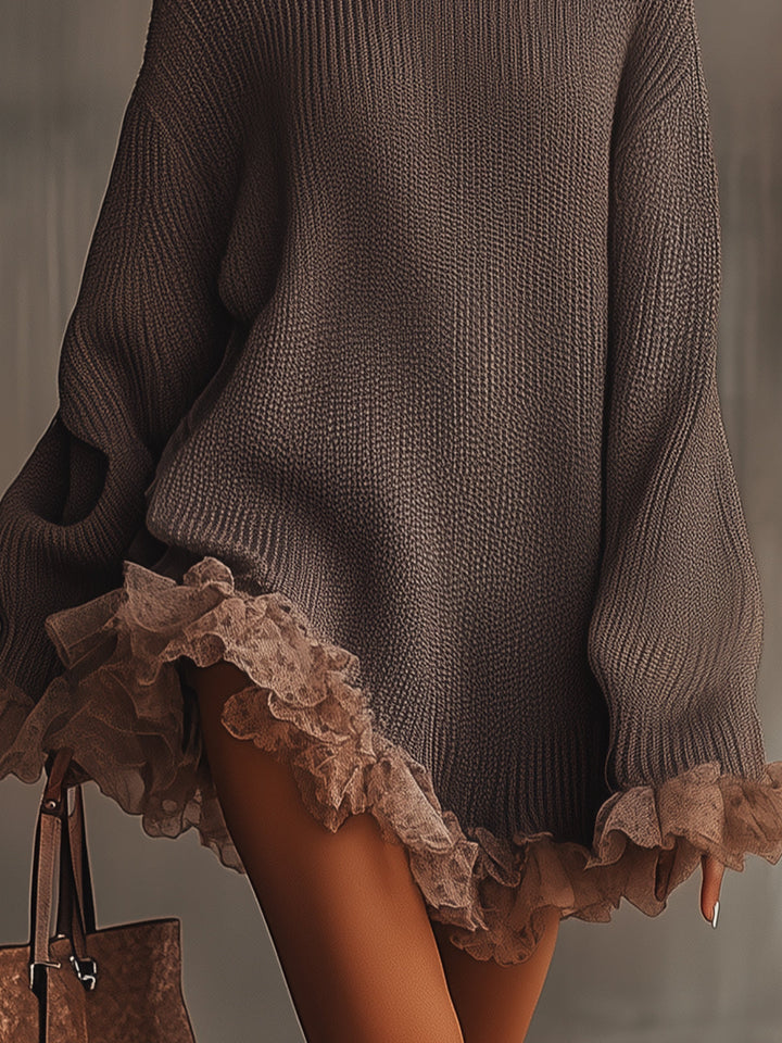 Verolyn - Pleated Knit Midi Dress