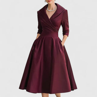 Verolyn - Wrap V-Neck Midi Dress