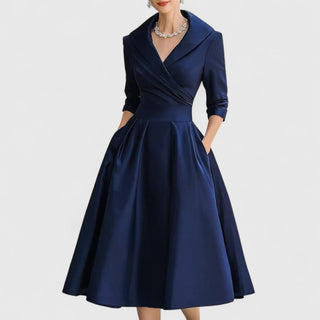 Verolyn - Wrap V-Neck Midi Dress