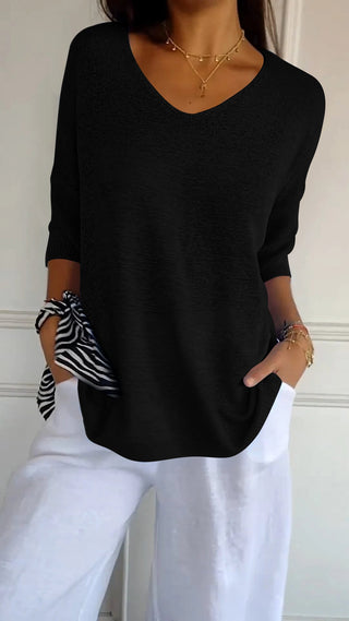 Verolyn - Soft V-Neck Everyday Top