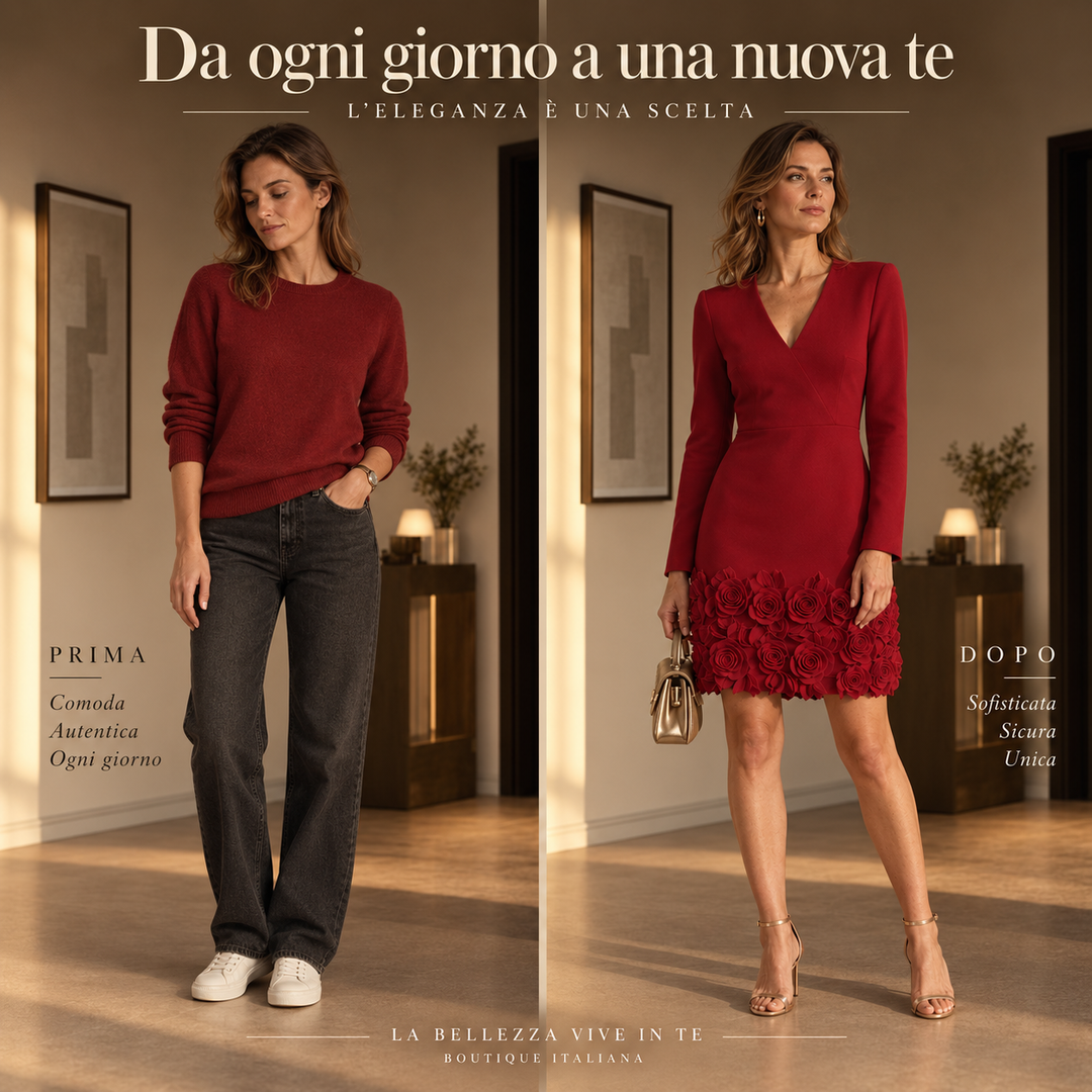Verolyn rose appliqué v-neck dress – view 3