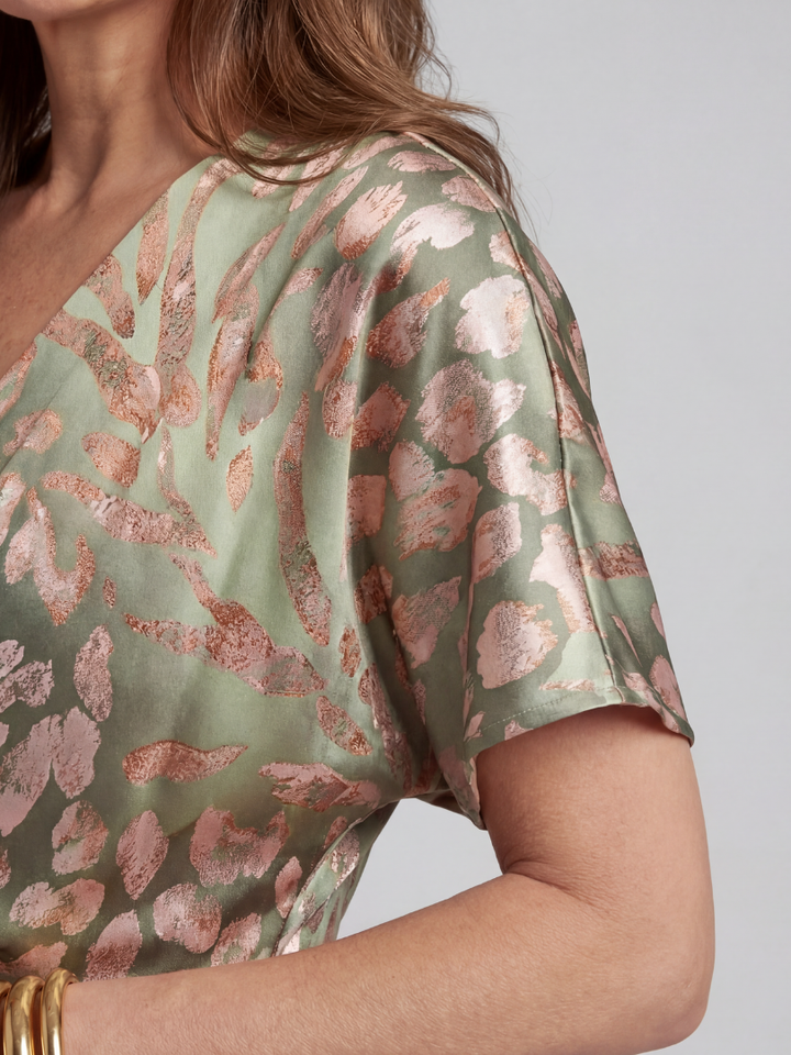 Twist Front Midi Dress in Sage Green — VerolynBoutique