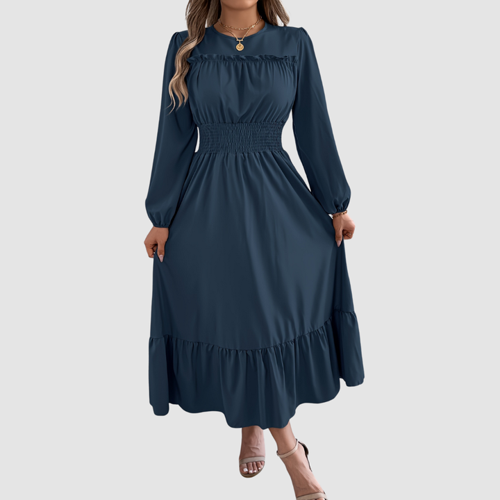 Verolyn - Ruffled Hem Midi Dress