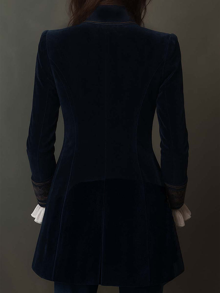 Embroidered Longline Blazer — VerolynBoutique