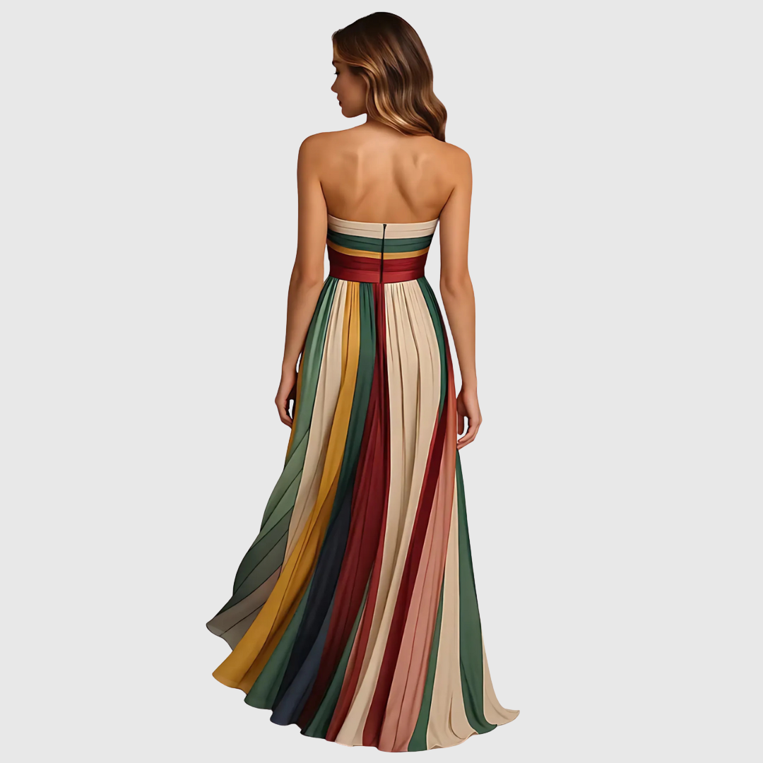 Verolyn - Pleated Evening Dress