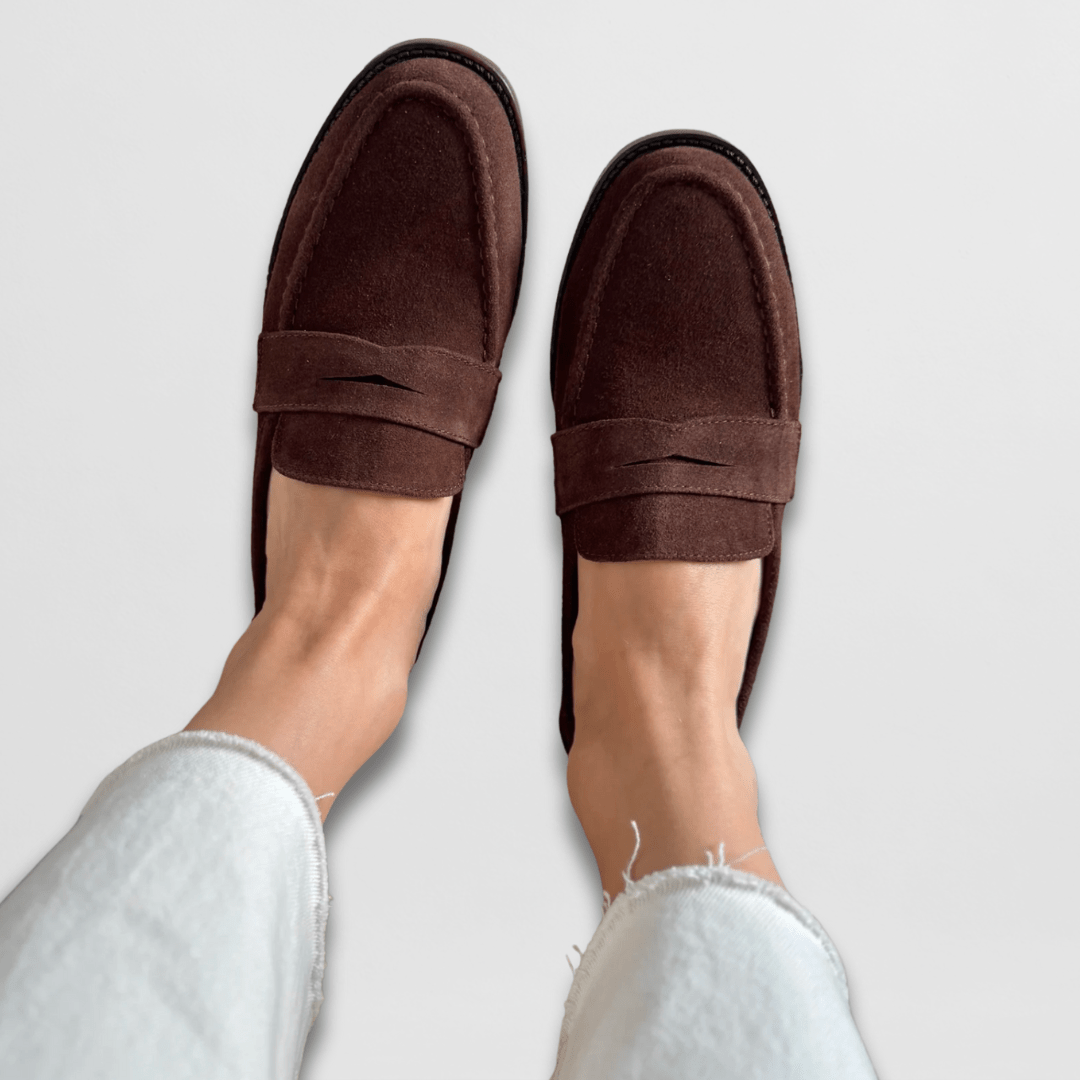 Vintage Penny Loafers in Brown — VerolynBoutique
