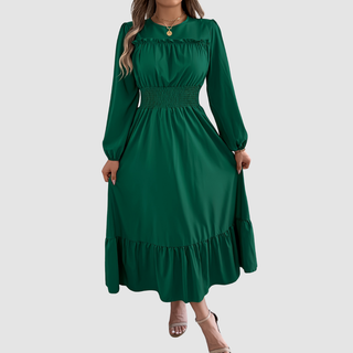 Verolyn - Ruffled Hem Midi Dress