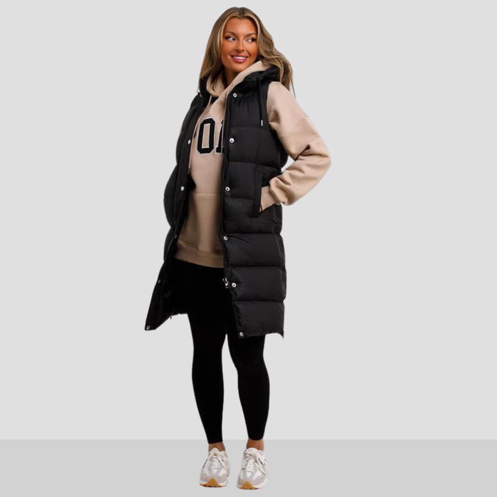 Verolyn - Black Padded Hooded Puffer