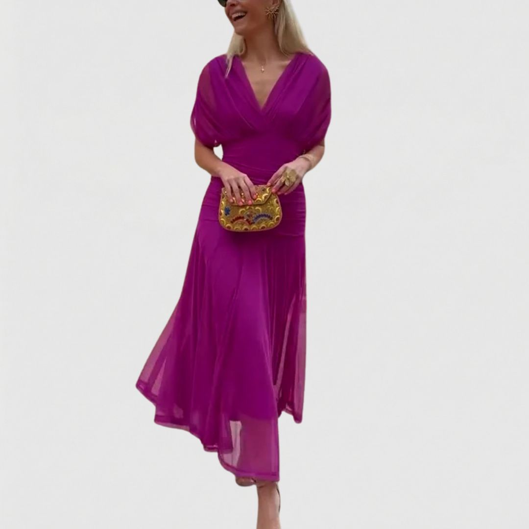Verolyn - Fuchsia Occasion Dress