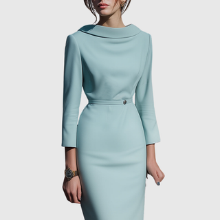 Verolyn - Draped Pencil Midi Dress