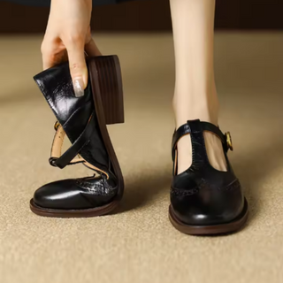 Verolyn cushioned t-strap block heel mary janes – view 13