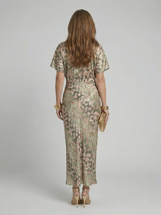 Twist Front Midi Dress in Sage Green — VerolynBoutique
