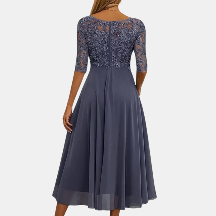 Verolyn - Classic Lace Midi Dress