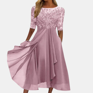 Verolyn - Classic Lace Midi Dress