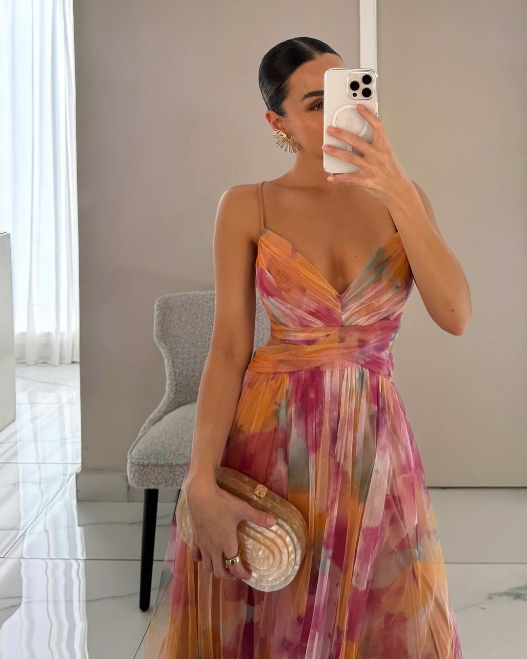 Cut-Out Waist Floral Maxi Dress in Yellow — VerolynBoutique