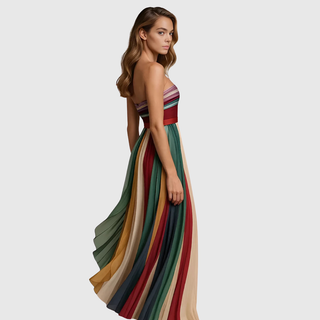 Verolyn - Pleated Evening Dress