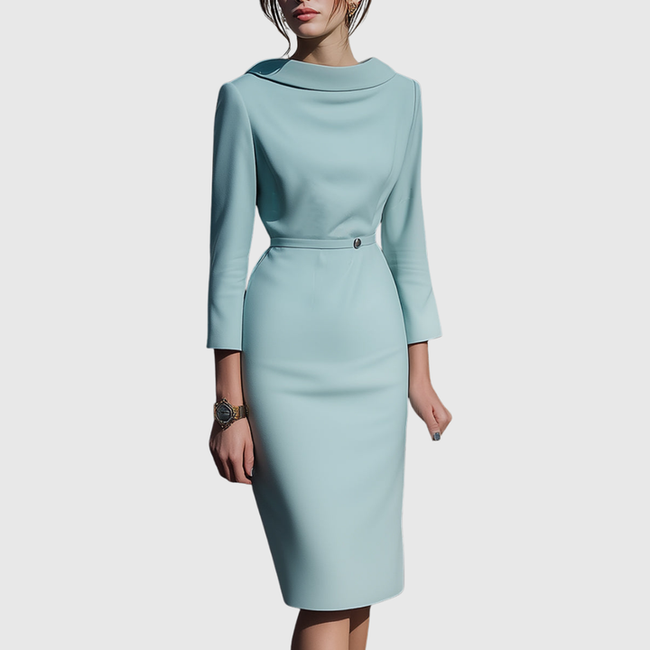 Verolyn - Draped Pencil Midi Dress