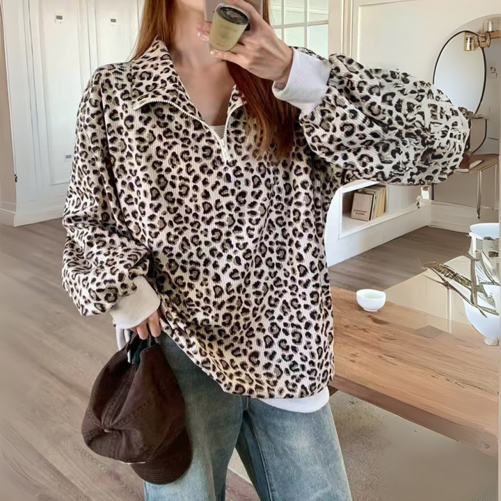 Verolyn - Leopard Print Sweatshirt