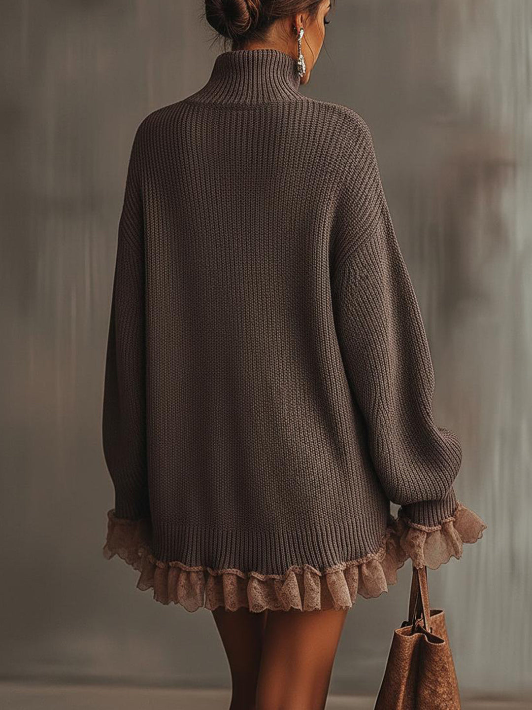 Verolyn - Pleated Knit Midi Dress